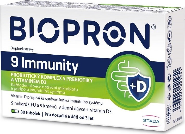 Biopron9 Immunity s vitaminem D3 30 tobolek