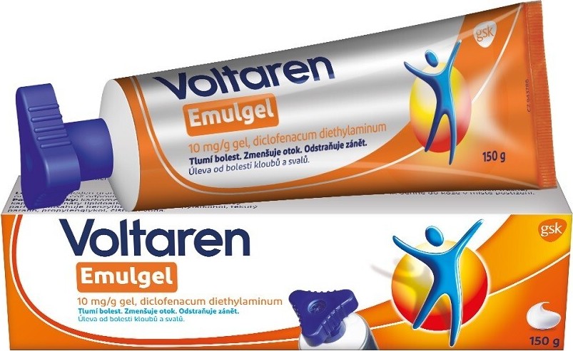 Voltaren Emulgel 10 mg/g gel proti bolesti 150g