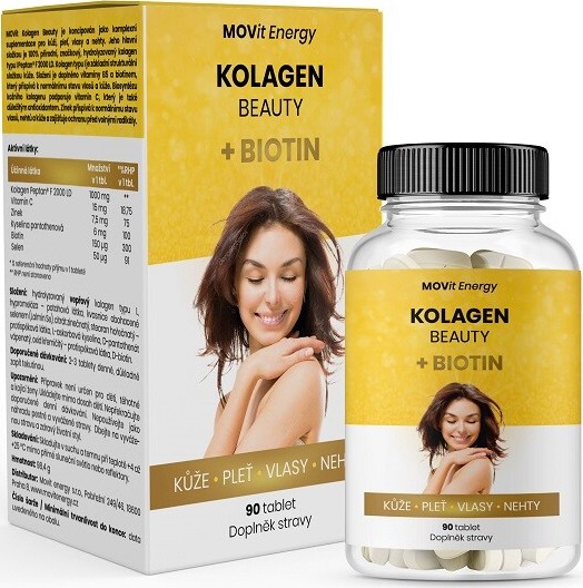 MOVit Kolagen Beauty+Biotin tbl.90