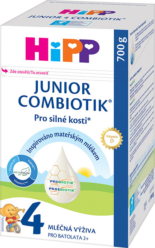 HiPP 4 Junior Combiotik mléčná výživa 700g - balení 2 ks