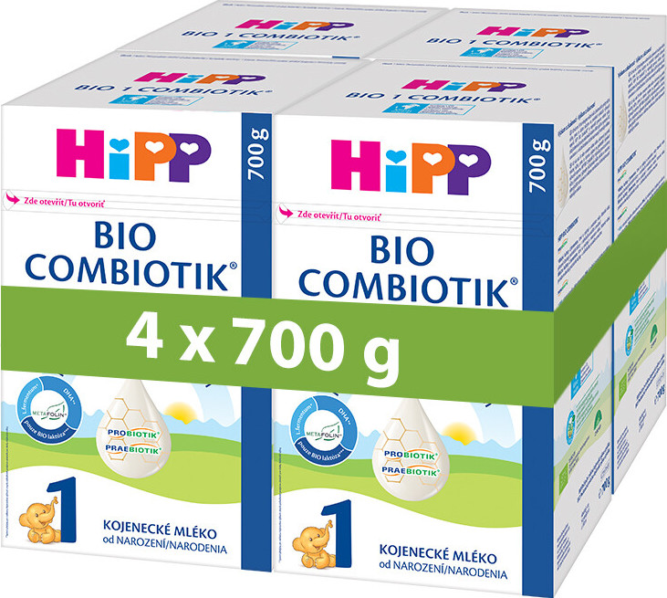 HiPP 1 Combiotik první kojenecké mléko BIO 4x700g