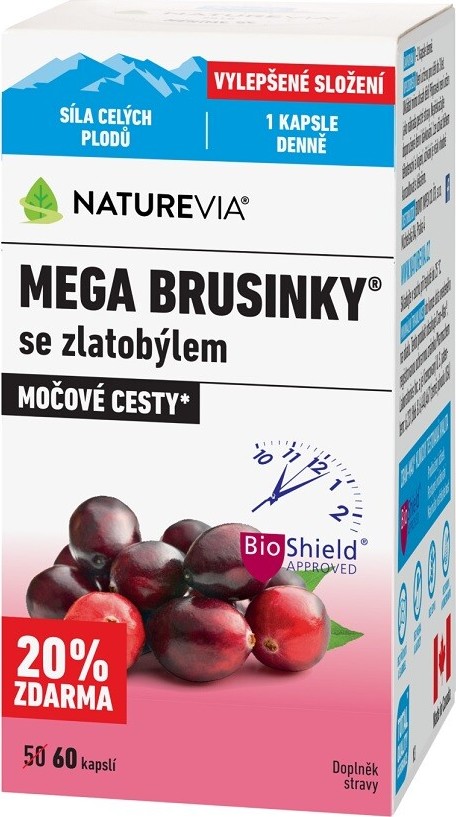 NatureVia Mega brusinky cps.60