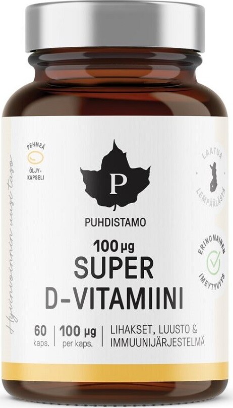 Puhdistamo Super Vitamin D 4000IU cps.60