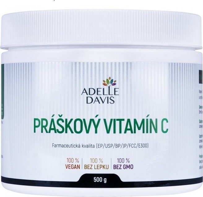 Adelle Davis Práškový vitamín C 500g