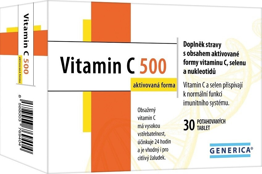 Vitamin C 500 aktivovaná forma tbl.30 Generica