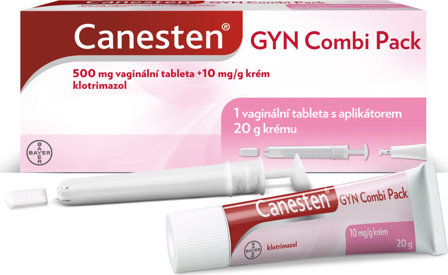CANESTEN GYN COMBI PACK vaginální krém a tableta