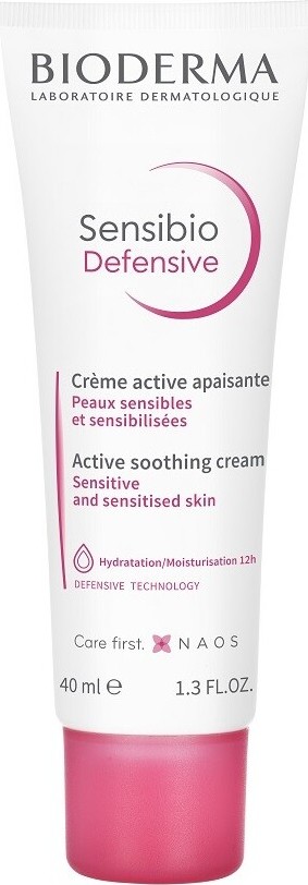 BIODERMA Sensibio Defensive aktivní zklidňující krém s lehkou texturou 40 ml