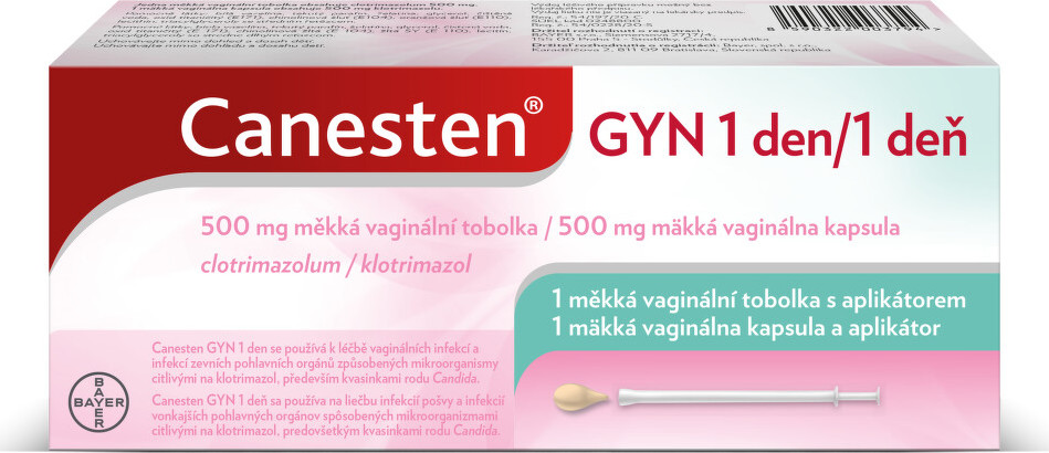 CANESTEN GYN 1 DEN 500MG VAG CPS MOL 1