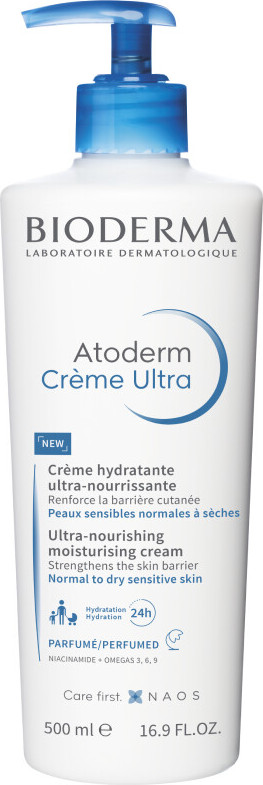 BIODERMA Atoderm Krém Ultra vyživující a zvláčňující krém s jemnou parfemací 500 ml