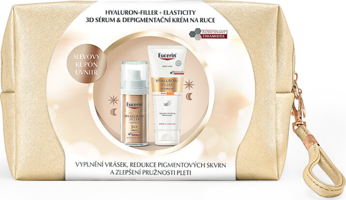 Eucerin Hyaluron-Filler+ Elasticity sérum krém na ruce 75 ml + 3D sérum 30 ml dárková sada