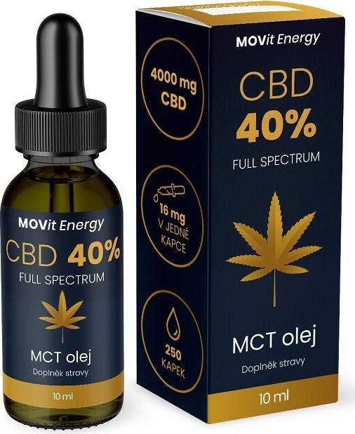 MOVit CBD 40% Full Spectrum MCT olej 10ml