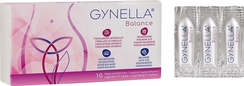 GYNELLA Balance vaginální čípky 10ks
