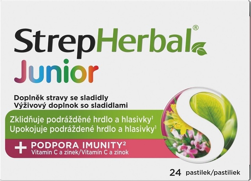 StrepHerbal Junior 24 pastilek