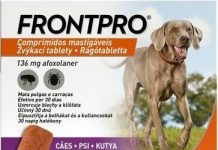 Frontpro žvýkací tablety pro psy 25-50kg 136mg 3 tablety