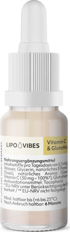 Lipovibes Pure Vitamin C&Glutathion 10ml
