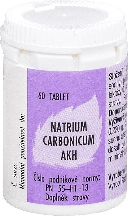 Radim Bakeš Galenická laboratoř Ostrava AKH Natrium carbonicum 60 tablet