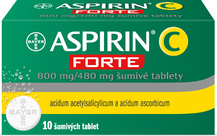 ASPIRIN C FORTE 800MG/480MG TBL EFF 10