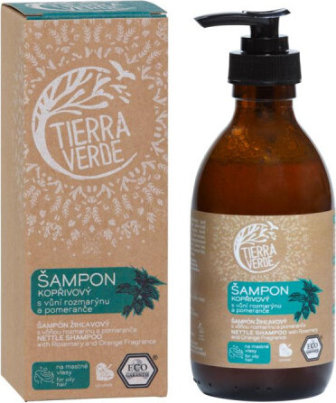 Tierra Verde Kopřivový šampon s pomerančem a rozmarýnem 230 ml