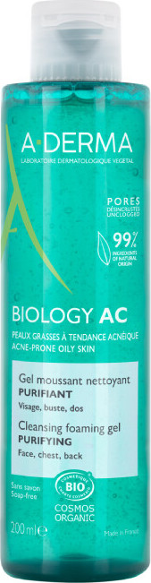 A-Derma Biology AC Čisticí pěnivý gel 200 ml