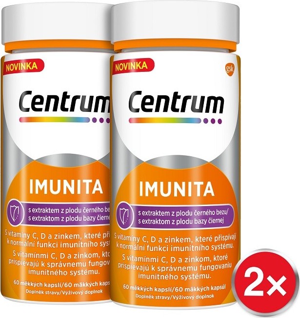 Centrum Imunita s extraktem z černého bezu cps.60 - balení 2 ks