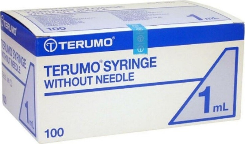 Injekční stříkačky TERUMO TBC bez jehly 1ml 100 ks