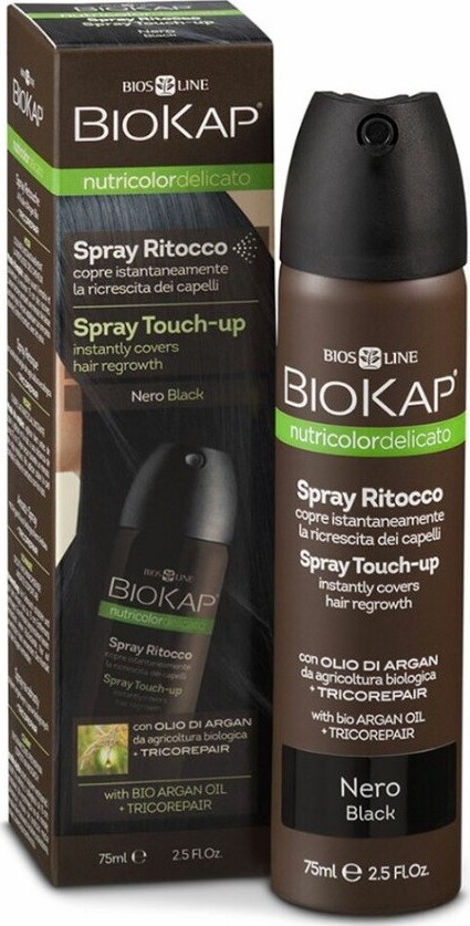 Biokap NutriColor Delicato Spray Touch Up Černá 75 ml