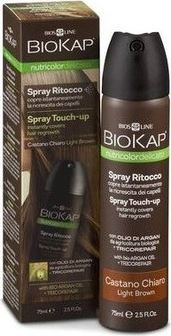 BIOKAP Spray Touch Up krycí sprej hnědý světlý 75ml