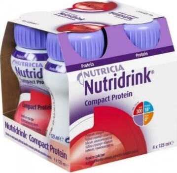 NUTRIDRINK COMPACT PROTEIN S PŘÍCHUTÍ LESNÍHO OVOCE POR SOL 4X125ML