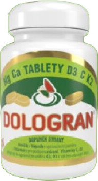 DOLOGRAN tablety Mg Ca D3 C K2 tb.60 (90g)