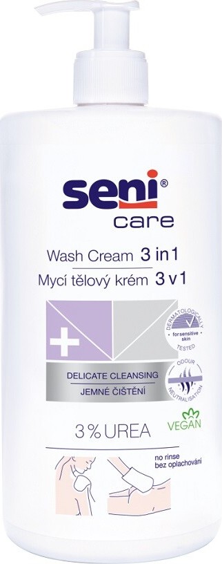 Seni Care Mycí tělový krém 3v1 1000ml