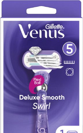 Gillette Venus5 Deluxe Smooth Swirl dámský holicí strojek + 1 náhradní hlavice