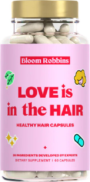Bloom Robbins LOVE is in the HAIR - vitamíny na vlasy s biotinem kapsle 60ks