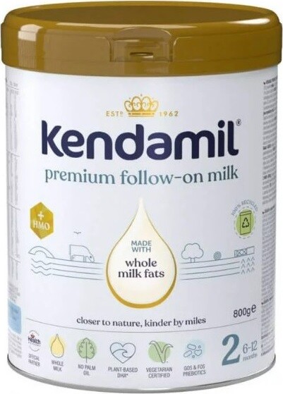 Kendamil Premium kojenecké pokračovací mléko 2 HMO+ 800g