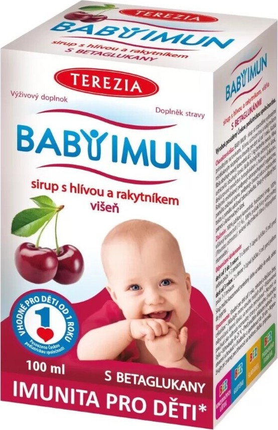 BABY IMUN sirup s hlívou a rakytníkem VIŠEŇ 100ml