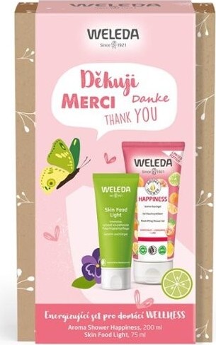 Weleda Děkuji set - Sprchový gel 200 ml + Krém na tělo a pleť 75 ml