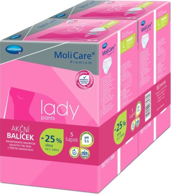 MoliCare Lady Pants 5kap. vel. L Duopack 2 x 7 ks