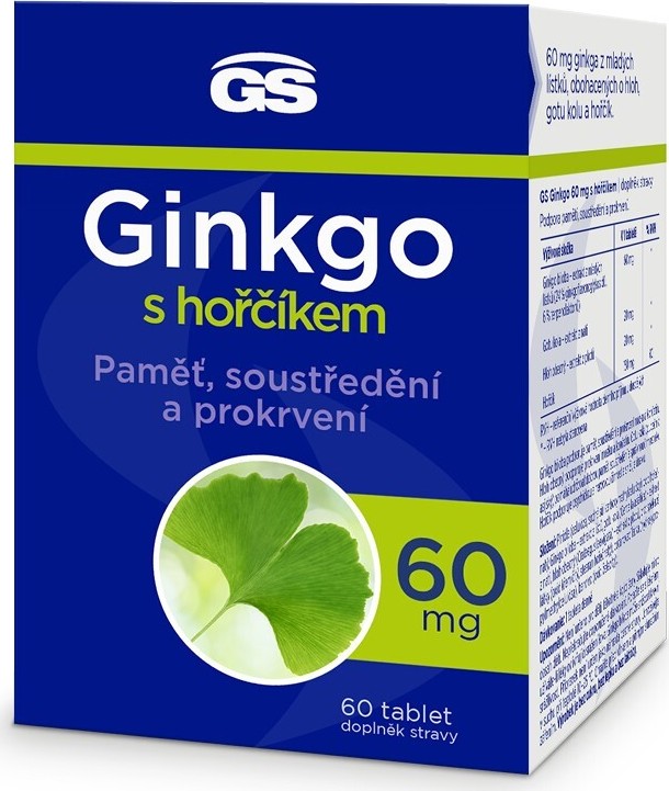 GS Ginkgo 60mg s hořčíkem tbl.60