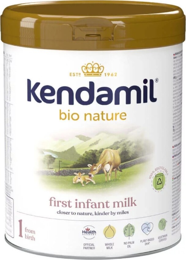 Kendamil Nature kojenecké počáteční mléko 1 DHA+ BIO 800g
