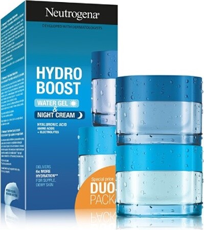 Neutrogena Hydro Boost hydratační pleťový gel 50 ml + noční krém s hydratačním účinkem 50 ml dárková sada