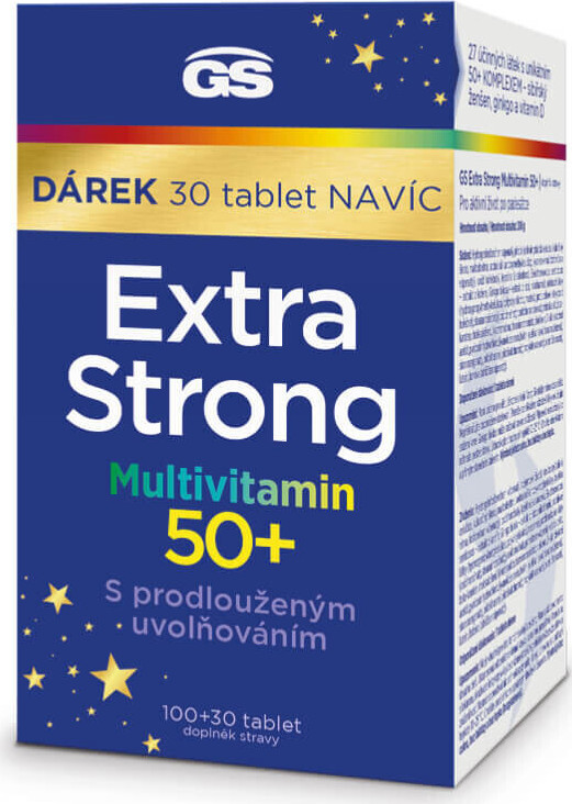 GS Extra Strong Multivitamin 50+ tbl.100+30 dárek