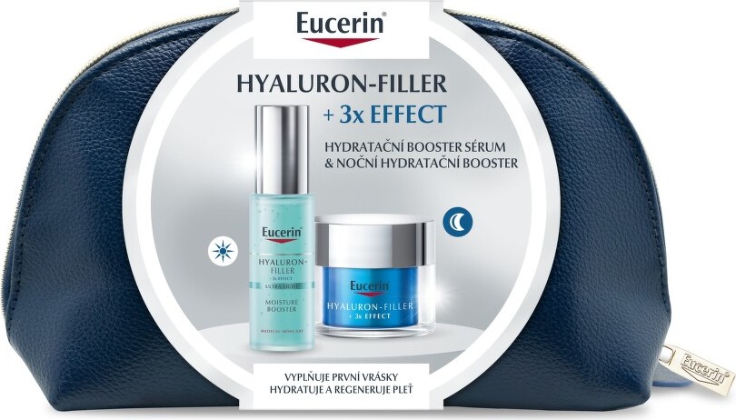 Eucerin Hyaluron-Filler + 3x Effect Booster Sérum 30 ml + noční krém 50 ml