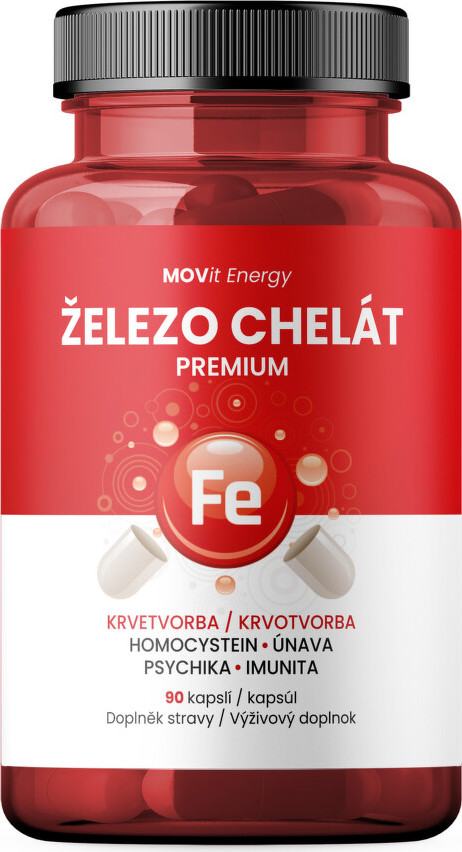 MOVit Železo Chelát Premium cps.90