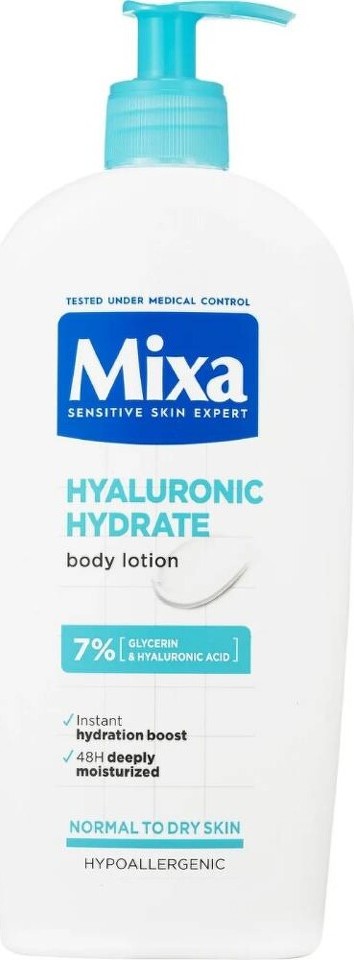 Mixa Hyalurogel tělové mléko pro suchou a citlivou pokožku 400ml
