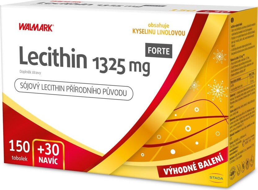 Walmark Lecithin Forte 1325mg 150+30 tobolek navíc