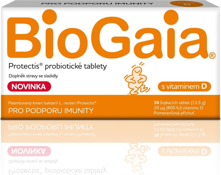 BioGaia Protectis s vit.D 30 žvýkacích tablet