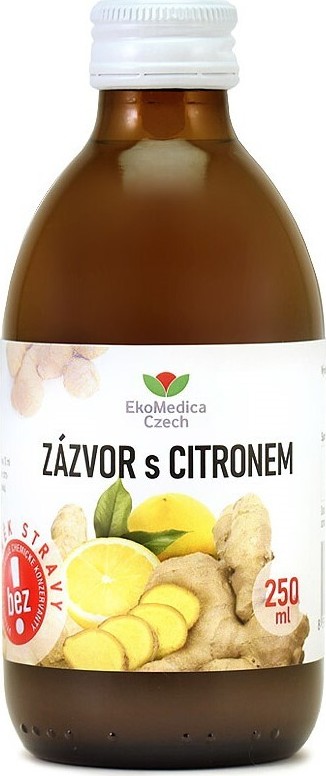 Zázvor s citronem 250ml EKOMEDICA