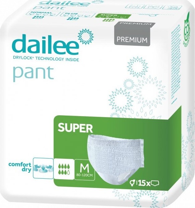 Dailee Pant Premium SUPER inkontinenční kalhotky M 15ks