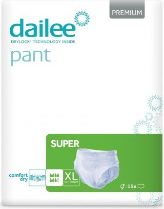 Dailee Pant Premium SUPER inkontinenční kalhotky XL 15ks