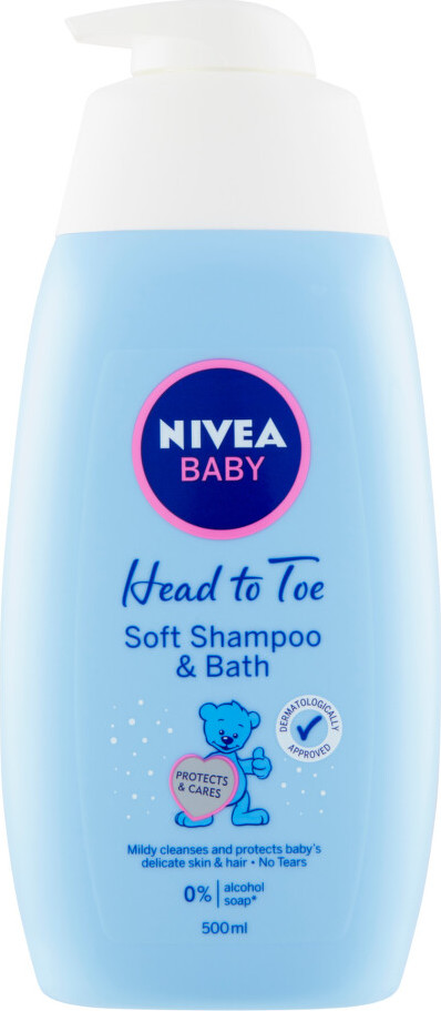 NIVEA Baby šamp.a pěna do koupele 2v1 500ml 86263