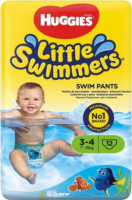 Huggies Little Swimmers 3-4/7-15 kg 12 ks